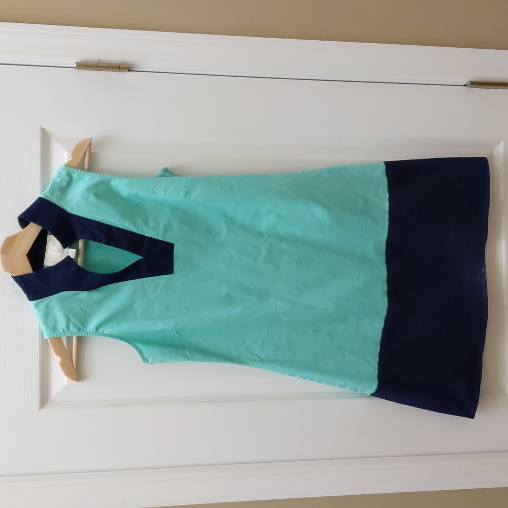 Sail to sable dress mint and navy dress size xs